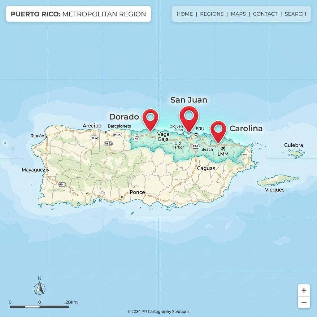 Puerto Rico Coverage Area Map